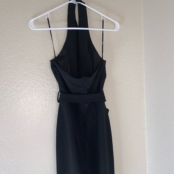 Jumpsuit Black Deep Plunge Open Back - Picture 6 of 7